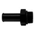 Picture of DeatschWerks 8AN ORB Male to 1-2in Male Barb Fitting Incl O-Ring - Anodized Matte Black