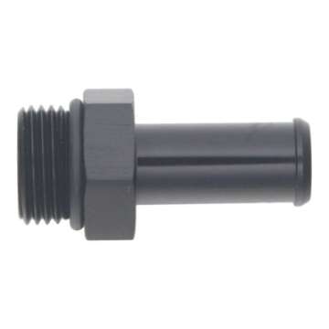 Picture of DeatschWerks 8AN ORB Male to 1-2in Male Barb Fitting Incl O-Ring - Anodized Matte Black