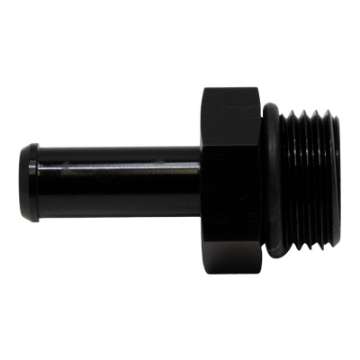 Picture of DeatschWerks 8AN ORB Male to 3-8in Male Barb Fitting Incl O-Ring - Anodized Matte Black