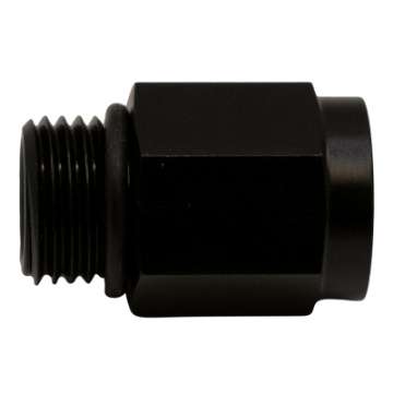 Picture of DeatschWerks 6AN ORB Male to M12 X 1-5 Metric Female Incl O-Ring - Anodized Matte Black