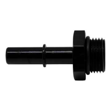 Picture of DeatschWerks 8AN ORB Male to 3-8in Male EFI Quick Connect Adapter - Anodized Matte Black