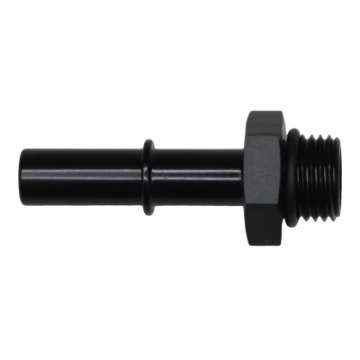 Picture of DeatschWerks 6AN ORB Male to 3-8in Male EFI Quick Connect Adapter - Anodized Matte Black