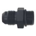 Picture of DeatschWerks 6AN ORB Male to 6AN Male Flare Adapter Incl O-Ring - Anodized Matte Black