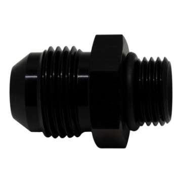 Picture of DeatschWerks 6AN ORB Male to 8AN Male Flare Adapter Incl O-Ring - Anodized Matte Black