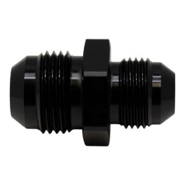 Picture of DeatschWerks 10AN Male Flare to 8AN Male Flare Reducer Straight - Anodized Matte Black