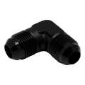 Picture of DeatschWerks 8AN Male Flare to 8AN Male Flare 90-Degree Fitting - Anodized Matte Black