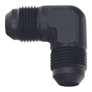 Picture of DeatschWerks 8AN Male Flare to 8AN Male Flare 90-Degree Fitting - Anodized Matte Black