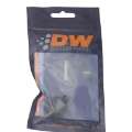 Picture of DeatschWerks 6AN Female Flare Swivel to 5-16in Single Hose Barb - Anodized Matte Black