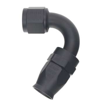 Picture of DeatschWerks 10AN Female Flare Swivel 120-Degree Hose End PTFE - Anodized Matte Black