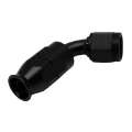 Picture of DeatschWerks 6 AN Female Flare Swivel 60-Degree Hose End PTFE - Anodized Matte Black