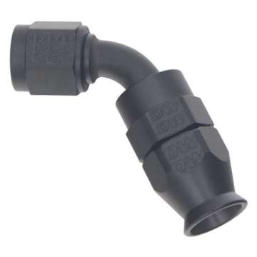 Picture of DeatschWerks 6 AN Female Flare Swivel 60-Degree Hose End PTFE - Anodized Matte Black