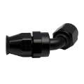 Picture of DeatschWerks 8 AN Female Flare Swivel 60-Degree Hose End PTFE - Anodized Matte Black