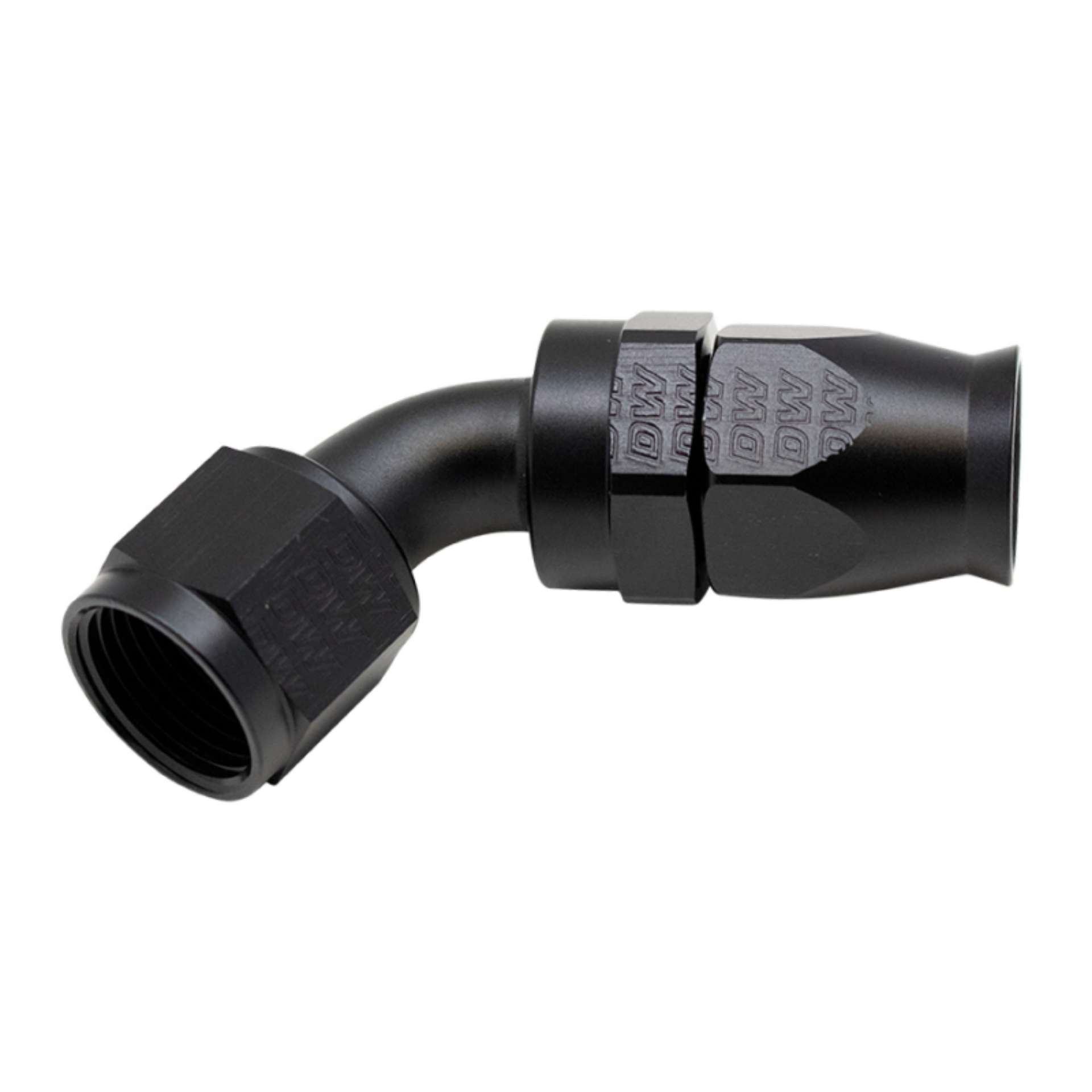 Picture of DeatschWerks 10AN Female Flare Swivel 60-Degree Hose End PTFE - Anodized Matte Black