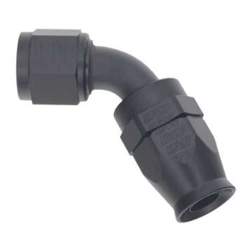 Picture of DeatschWerks 10AN Female Flare Swivel 60-Degree Hose End PTFE - Anodized Matte Black