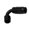 Picture of DeatschWerks 6 AN Female Flare Swivel 120-Degree Hose End CPE - Anodized Matte Black