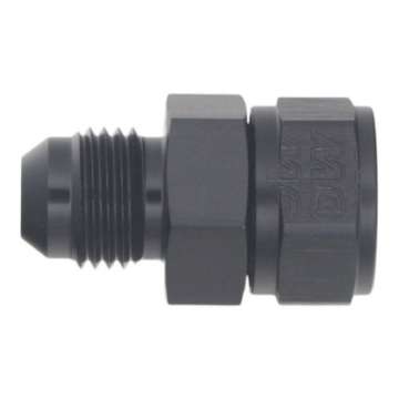 Picture of DeatschWerks 6AN Male Flare to Fuel Pump Outlet Barb Adapter - Anodized Matte Black