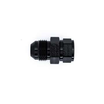 Picture of DeatschWerks 8AN Male Flare to Fuel Pump Outlet Barb Adapter - Anodized Matte Black