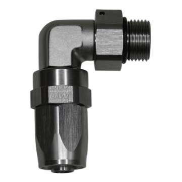 Picture of DeatschWerks 8AN ORB Female Swivel 90-Degree Hose End CPE - Anodized DW Titanium