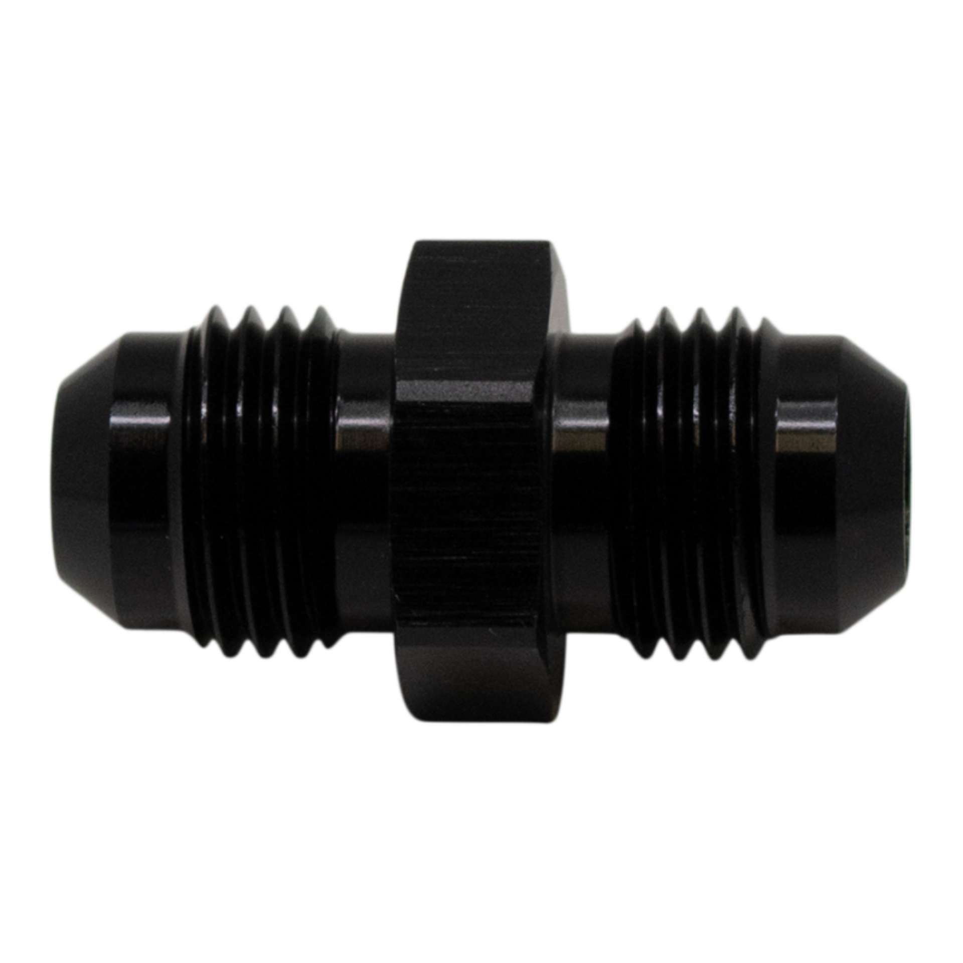 Picture of DeatschWerks 6AN Male Flare to 6AN Male Flare Coupler - Anodized Matte Black