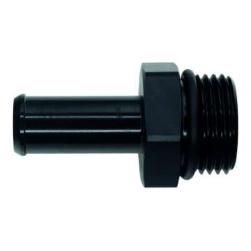 Picture of DeatschWerks 10AN ORB Male to 1-2in Male Barb Fitting - Anodized Matte Black