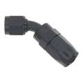 Picture of DeatschWerks 6AN Female Swivel 45-Degree Hose End CPE - Anodized Matte Black