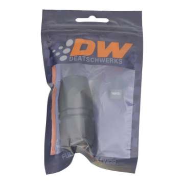 Picture of DeatschWerks 10AN Female Swivel Straight Hose End CPE - Anodized Matte Black