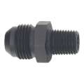 Picture of DeatschWerks 8AN Male Flare to 1-4in Male NPT Adapter - Anodized Matte Black