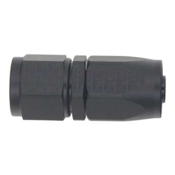 Picture of DeatschWerks 8AN Female Swivel Straight Hose End CPE - Anodized Matte Black