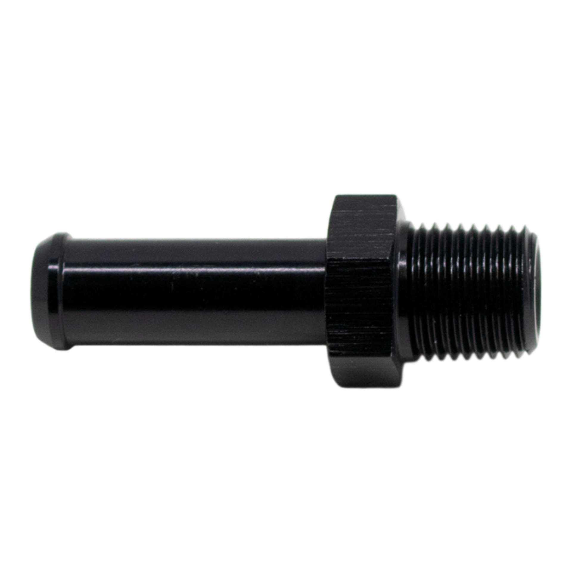 Picture of DeatschWerks 1-8in NPT Male Thread 5-16in Hose Barb - Anodized Matte Black