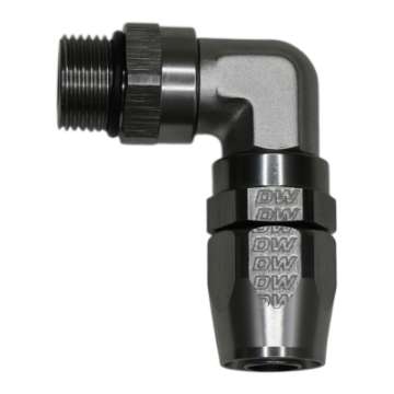 Picture of DeatschWerks 10AN ORB Female Swivel 90-Degree Hose End CPE - DW Titanium