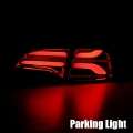 Picture of AlphaRex 20-22 Tesla Model Y PRO-Series LED Tail Lights Red Smoke w-Seq Sig