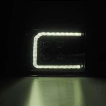 Picture of AlphaRex 05-07 Ford Super Duty-Excursion NOVA-Series LED Projector Headlights Alpha-Blk w-Activ Ligh