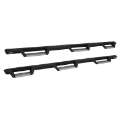 Picture of Westin 19-22 Chevrolet Silverado 1500 DC 6-5ft Bed HDX Stainless Drop W2W Nerf Step Bars - Tex- Blk