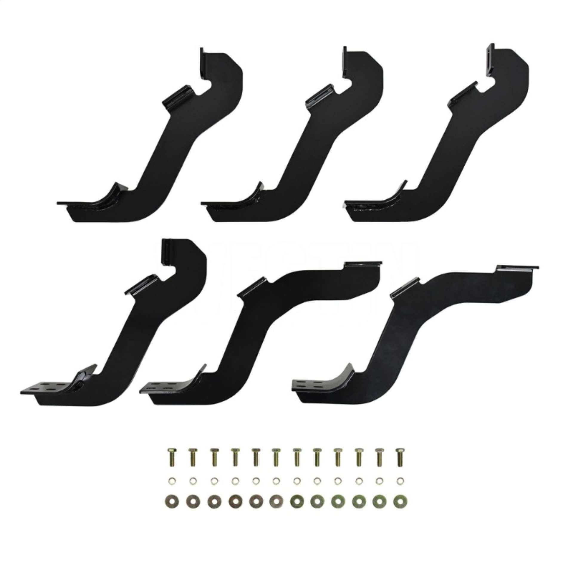 Picture of Westin 19-22 Ford Ranger SuperCrew-SuperCab Premier Oval Nerf Step Bar Mount Kit - Blk