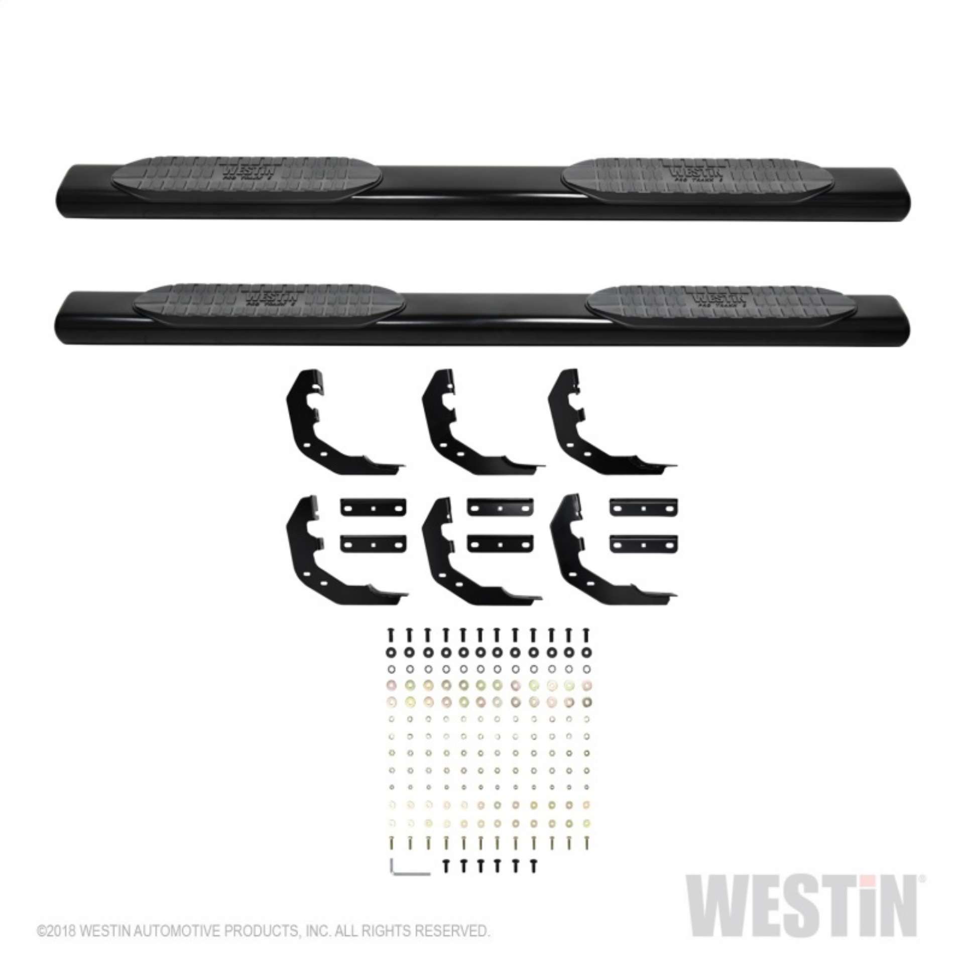 Picture of Westin 19-22 RAM 1500 Quad Cab Excl- Classic PRO TRAXX 6 Oval Nerf Step Bars - Blk