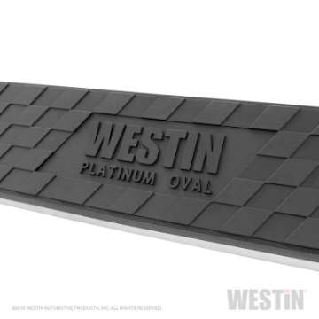 Picture of Westin 19-22 RAM 1500 Quad Cab Excl- Classic Platinum 4 Oval Nerf Step Bars - Blk