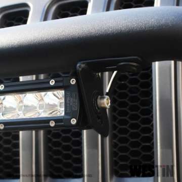 Picture of Westin 07-18 Jeep Wrangler JK - 18-22 Jeep Wrangler JL WJ2 LED Brackets - Tex- Blk