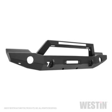 Picture of Westin 07-18 Jeep Wrangler JK WJ2 Full Width Front Bumper w-LED Light - Tex- Blk