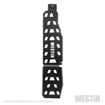 Picture of Westin 18-22 Jeep Wrangler JLU 4dr- Excl- 4xe Gas Tank Skid Plate - Tex- Blk