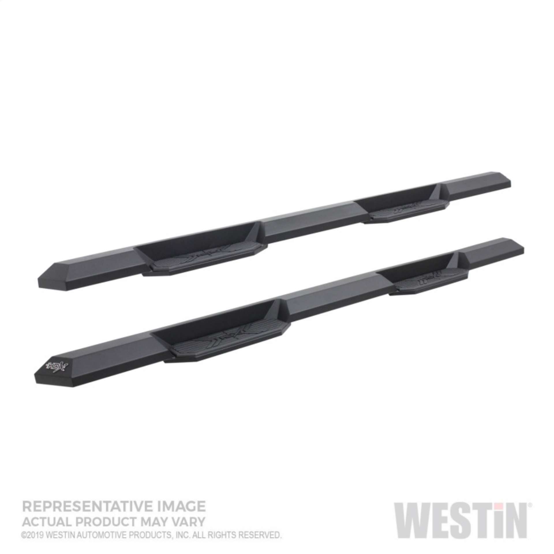 Picture of Westin 19-22 Chevrolet Silverado 1500 DC HDX Xtreme Nerf Step Bars - Tex- Blk