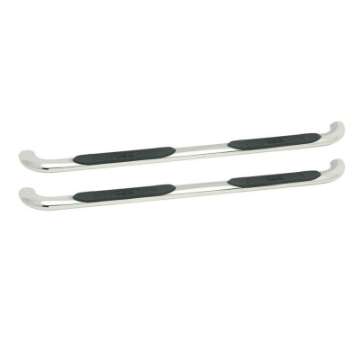 Picture of Westin 19-22 Chevrolet Silverado 1500 DC Platinum 4 Oval Nerf Step Bars - SS