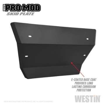 Picture of Westin 19-21 Chevrolet Silverado 1500 Outlaw-Pro-Mod Skid Plate - Tex- Blk