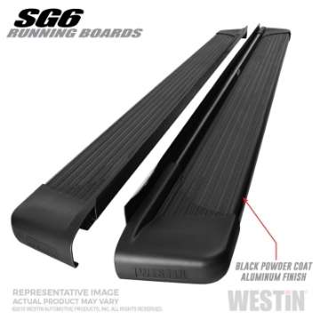 Picture of Westin Black Aluminum Running Board 68-4 inches SG6 Running Boards - Blk