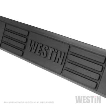 Picture of Westin 19-22 Chevrolet Silverado 1500 DC E-Series 3 Nerf Step Bars - Blk