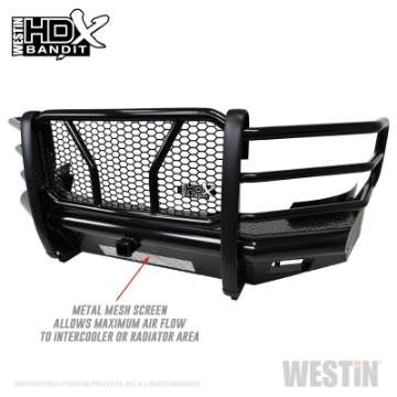 Picture of Westin 11-14 Chevrolet Silverado 2500-3500 HDX Bandit Front Bumper - Blk