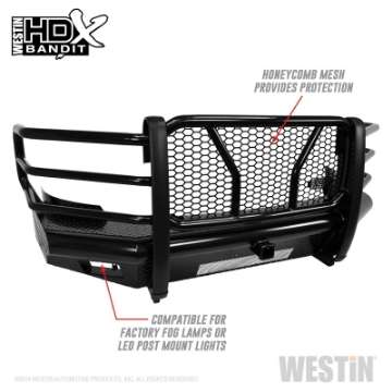 Picture of Westin 11-14 Chevrolet Silverado 2500-3500 HDX Bandit Front Bumper - Blk