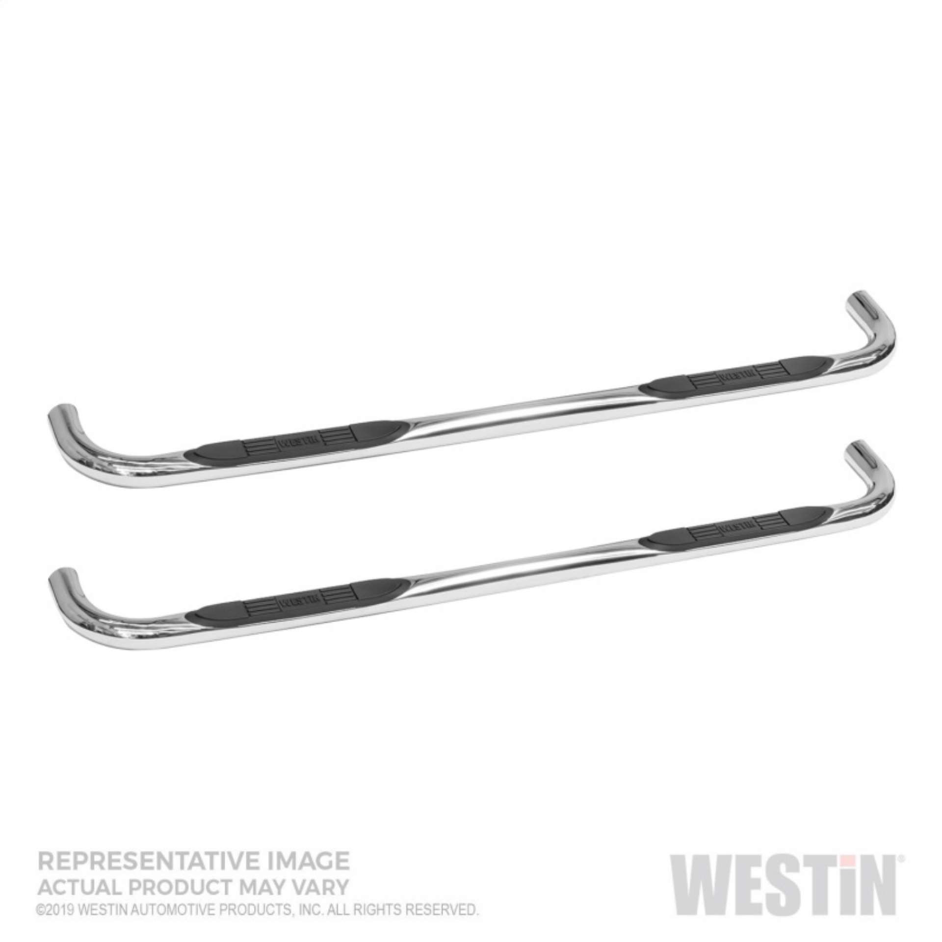 Picture of Westin 19-22 Chevrolet Silverado 1500 DC E-Series 3 Nerf Step Bars - SS