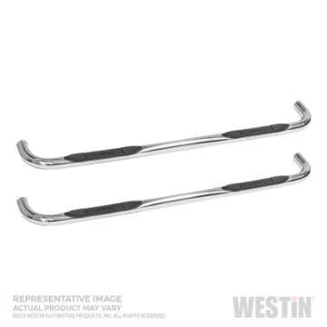 Picture of Westin 19-22 Chevrolet Silverado 1500 DC E-Series 3 Nerf Step Bars - SS