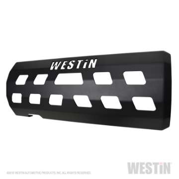 Picture of Westin 18-22 Jeep Wrangler JL Excl- 4xe Muffler Skid Plate - Tex- Blk