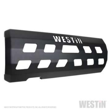 Picture of Westin 18-22 Jeep Wrangler JL Excl- 4xe Muffler Skid Plate - Tex- Blk